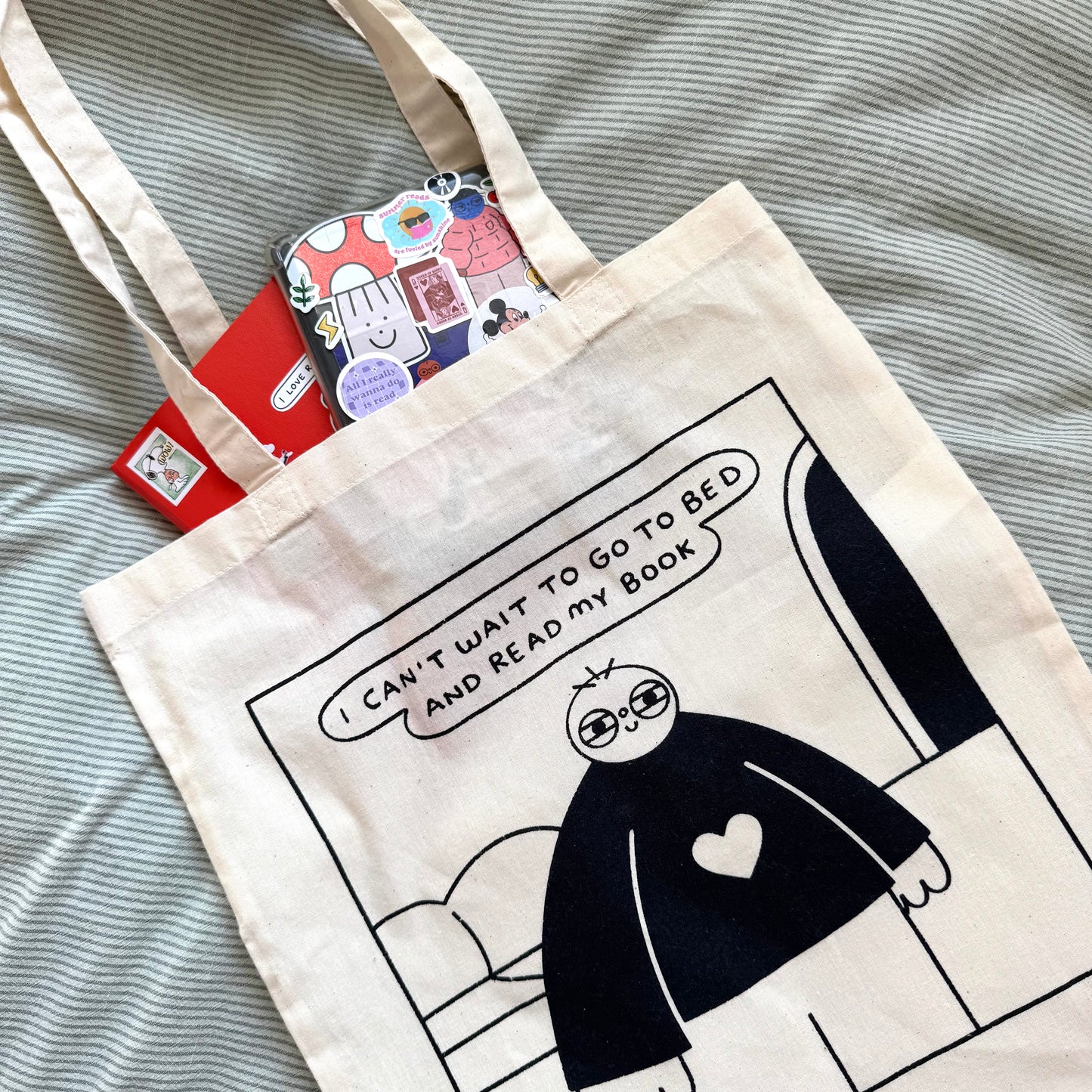 I Can't Wait To Go To Bed And Read My Book Tote Bag