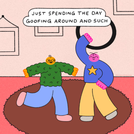 Goofing Around And Such Art Print
