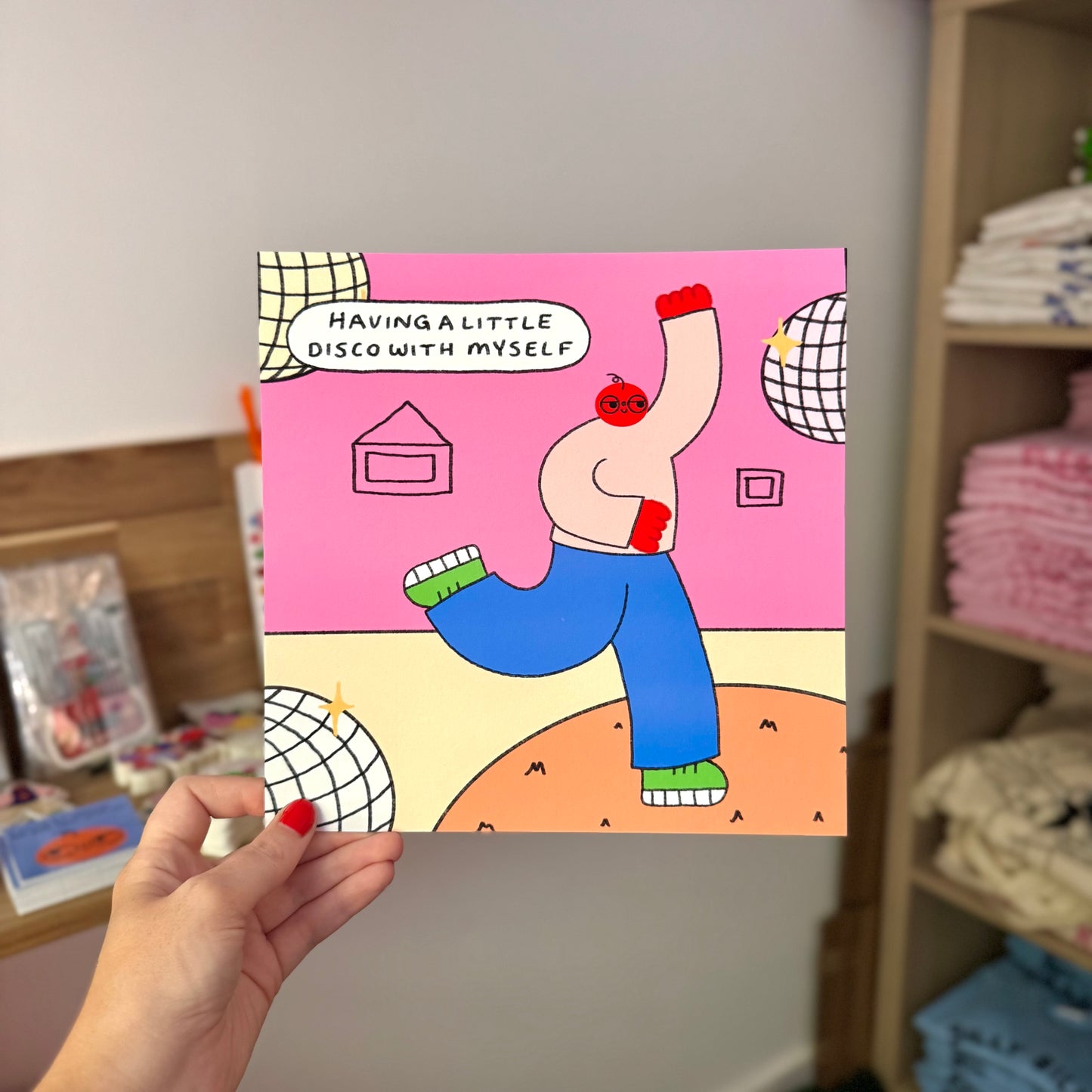 Disco With Myself Art Print