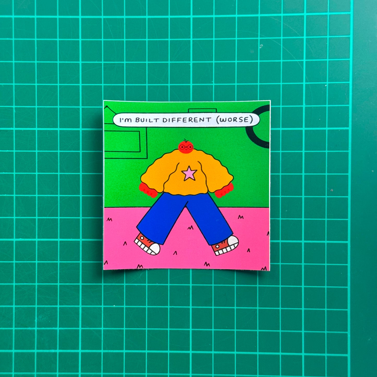 I’m Built Different (Worse) Sticker