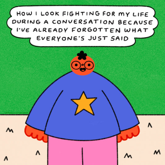Fighting For My Life During A Conversation Art Print