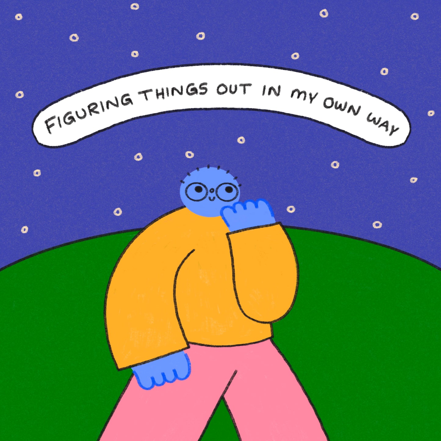 Figuring Things Out In My Own Way Art Print
