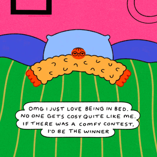Omg I Just Love Being In Bed Art Print