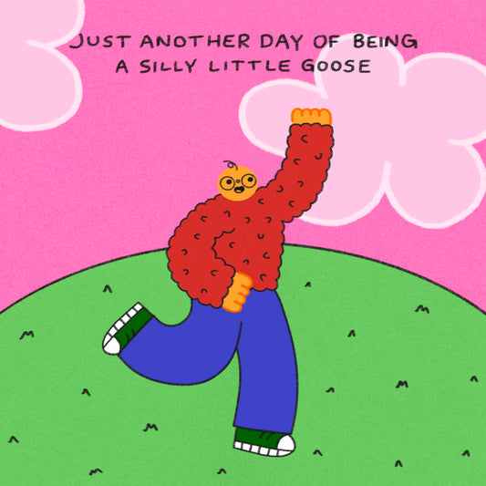 Silly Little Goose Art Print