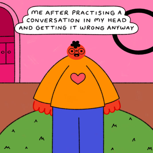 Me After Practising A Conversation In My Head Art Print