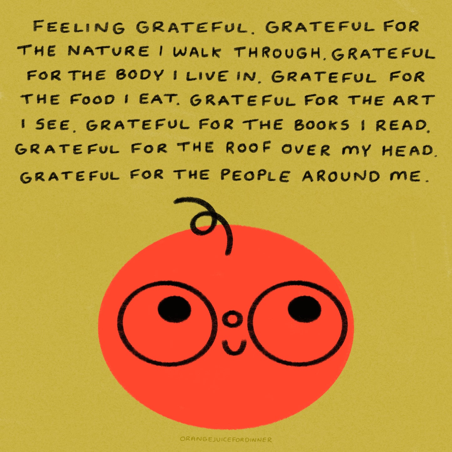 Feeling Grateful Art Print