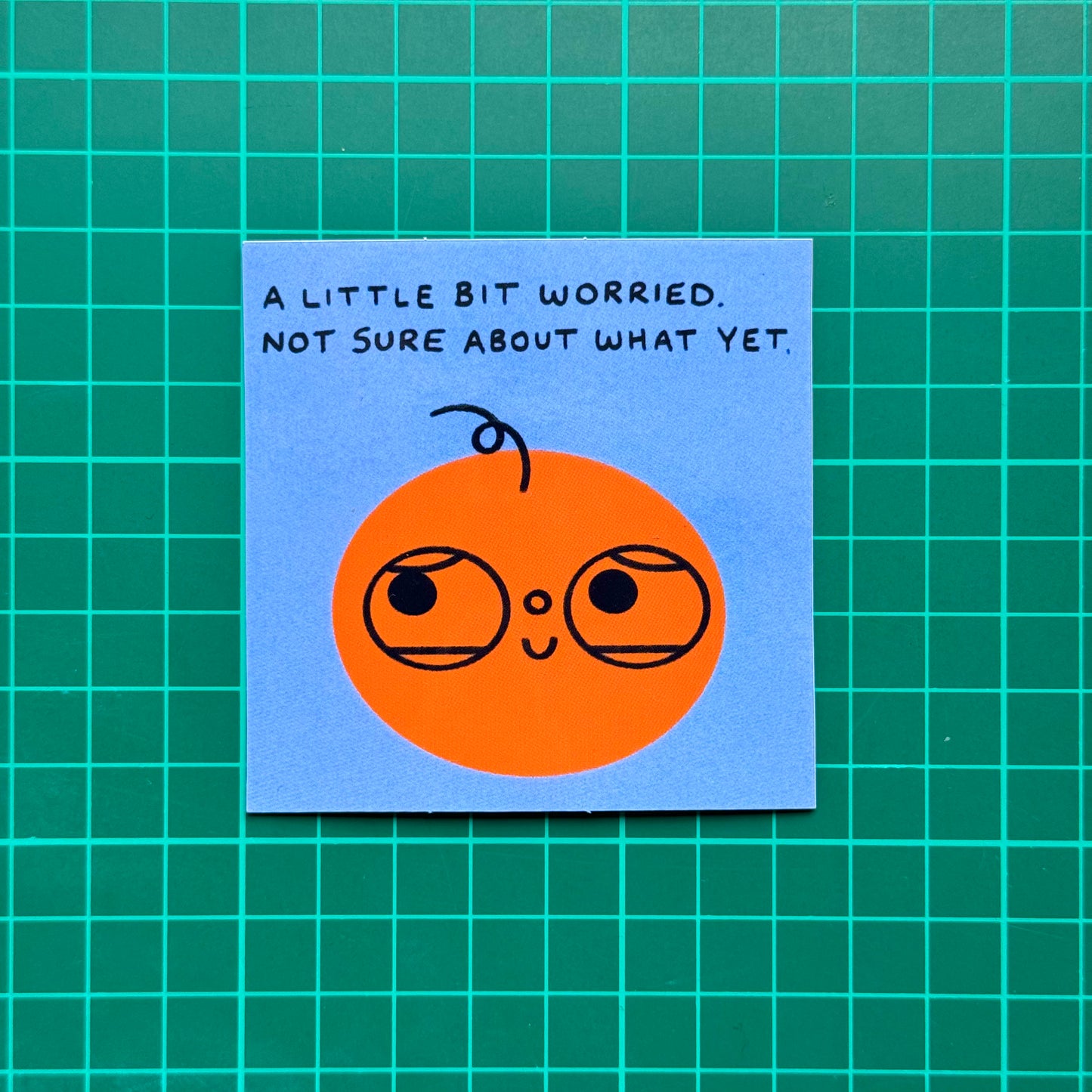A Little Bit Worried Sticker