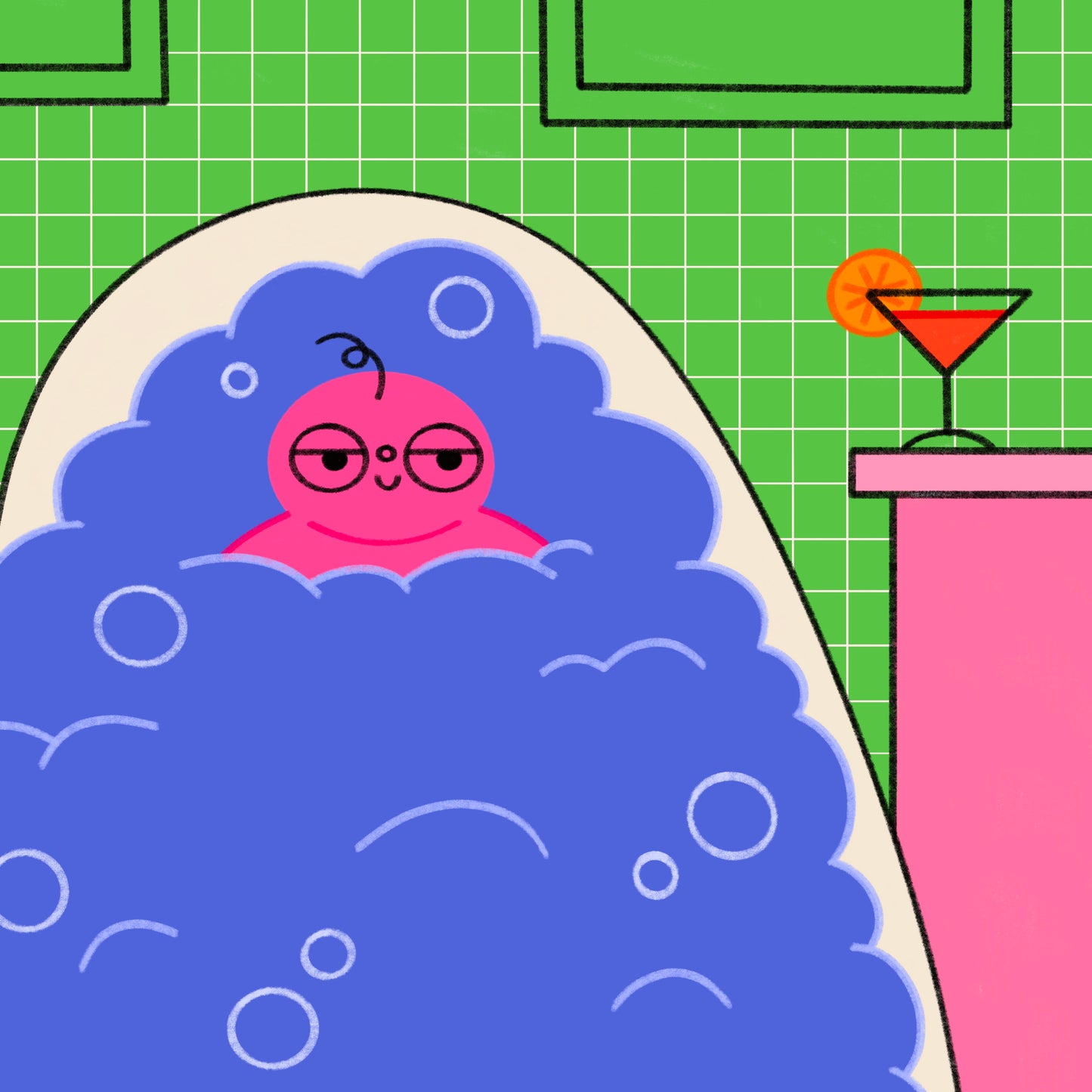 Time To Relax By Taking A Bath So Hot I’ll Faint Art Print
