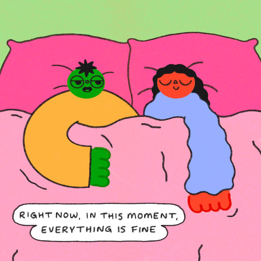 Right Now In This Moment Everything Is Fine Art Print