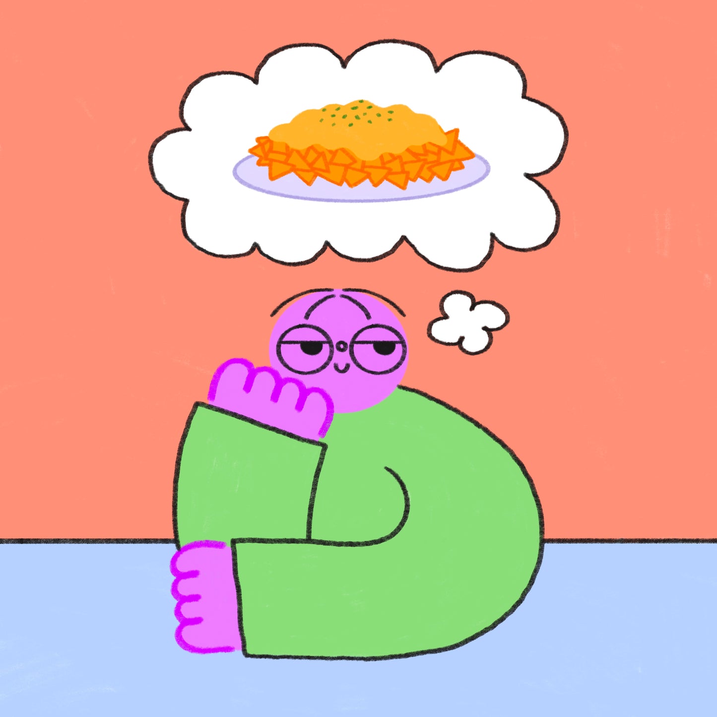 Thinking About Nachos Art Print