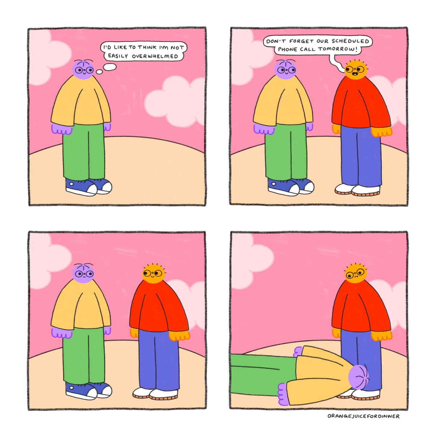 Overwhelmed Comic Art Print
