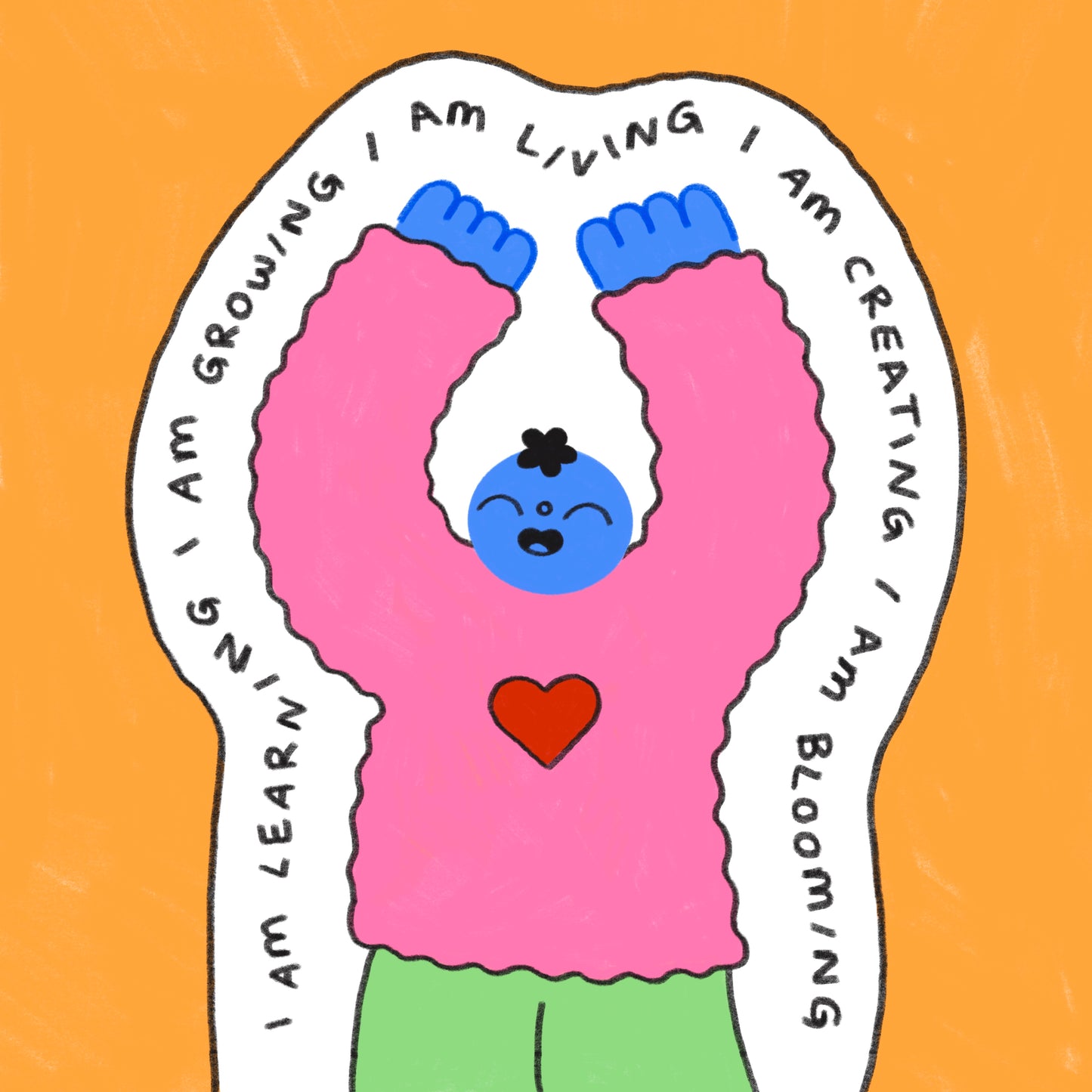 Learning Growing Living Creating Blooming Art Print