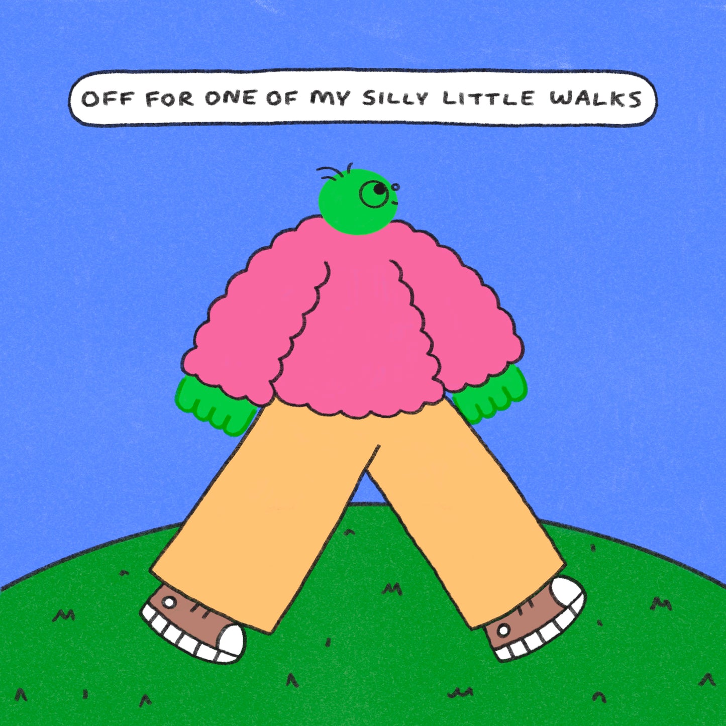 Silly Little Walk Art Print