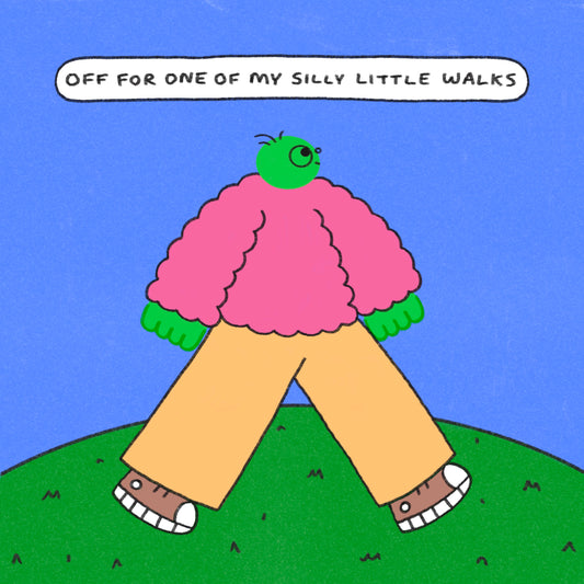 Silly Little Walk Art Print