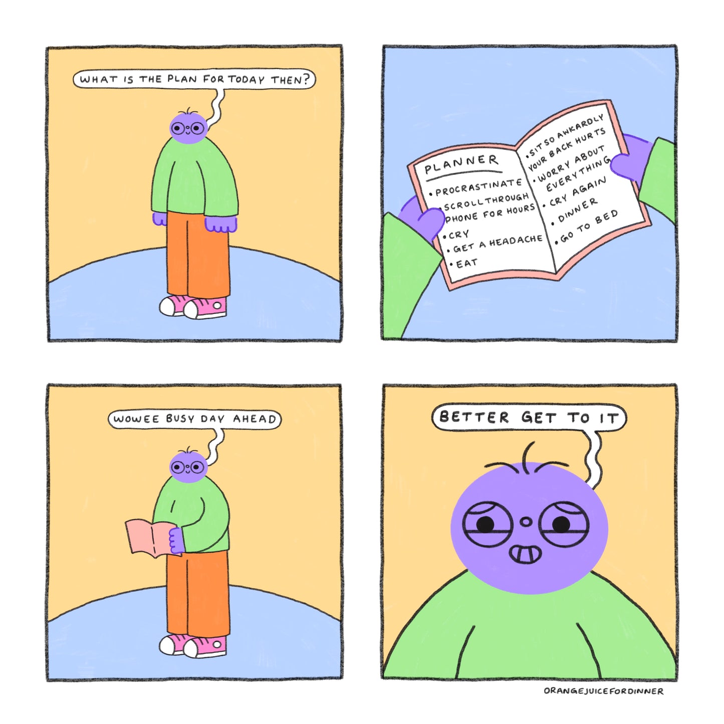 What Is The Plan For Today Comic