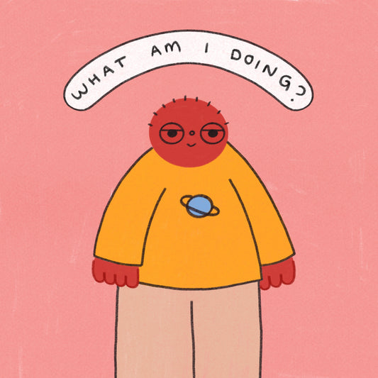 What Am I Doing Art Print