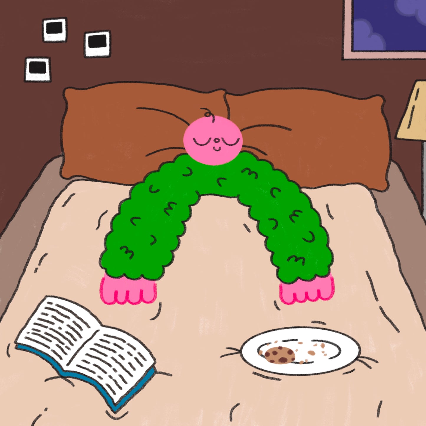 Cookies In Bed Art Print