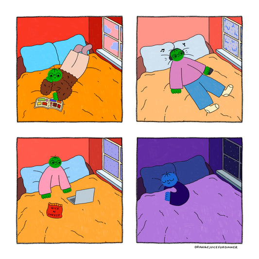 Bedroom Moods Comic Art Print