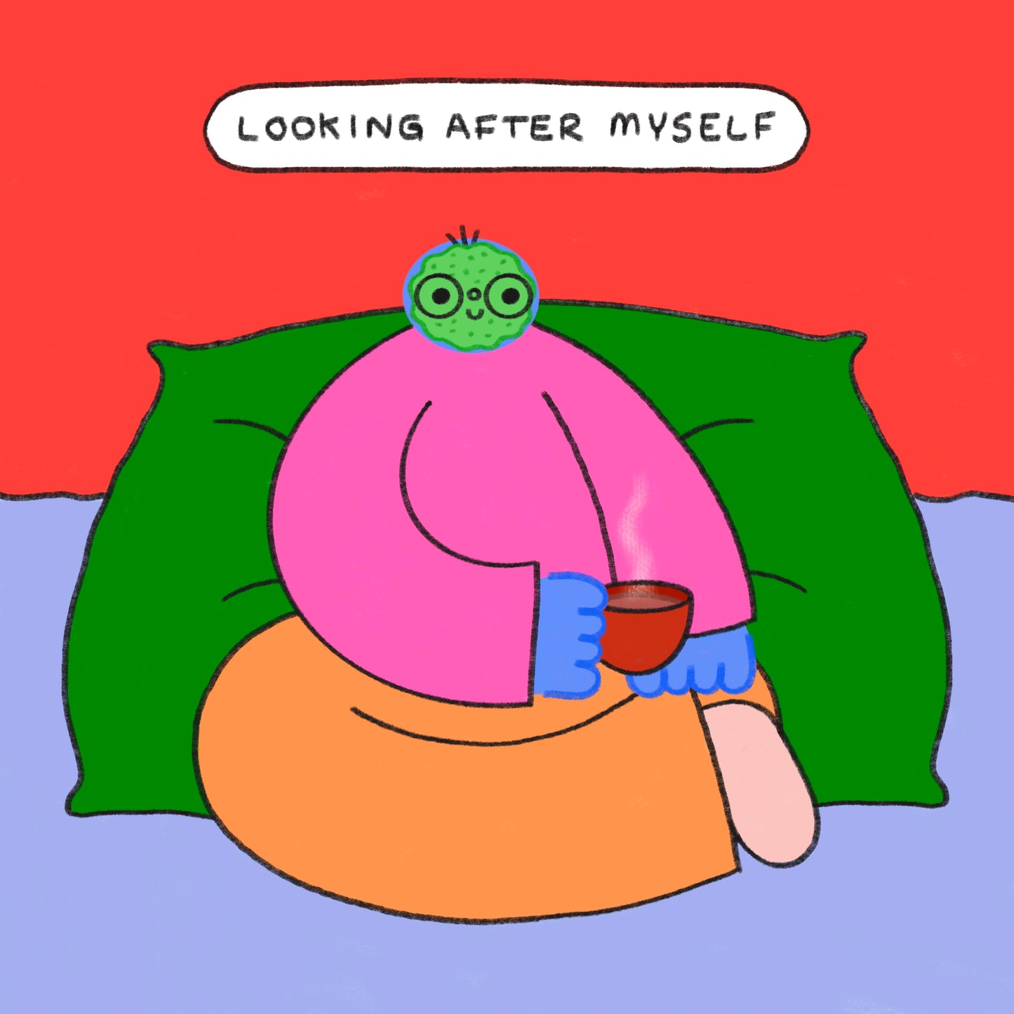 Looking After Myself Art Print