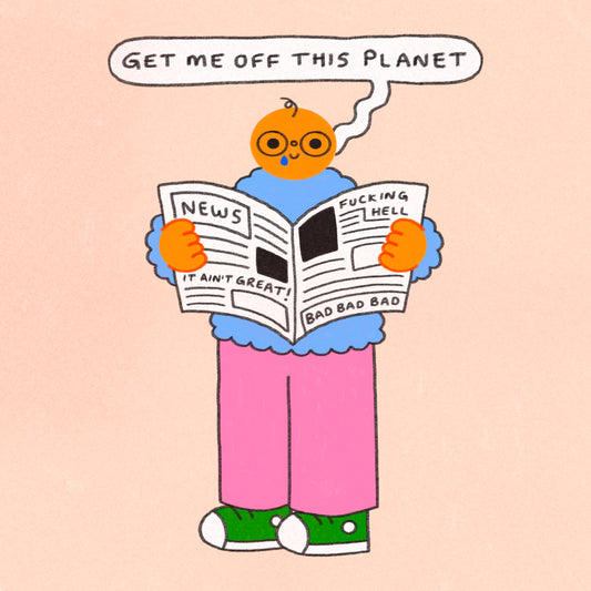 Get Me Off This Planet Art Print