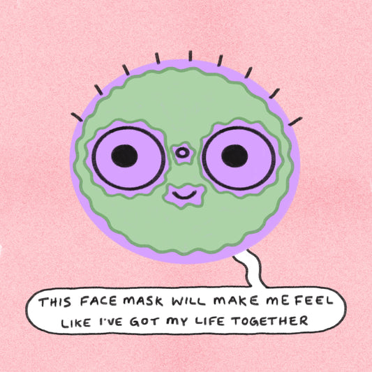 Face Mask Art Print