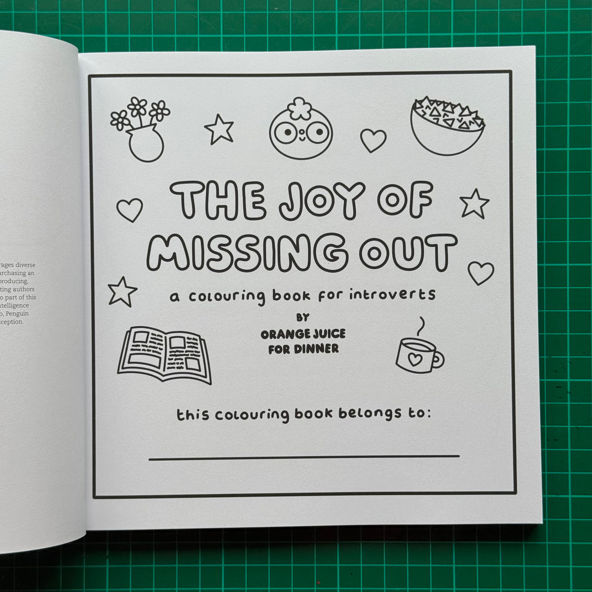 The Joy Of Missing Out Colouring Book