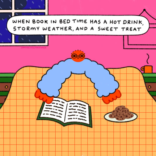 Book In Bed Time Art Print