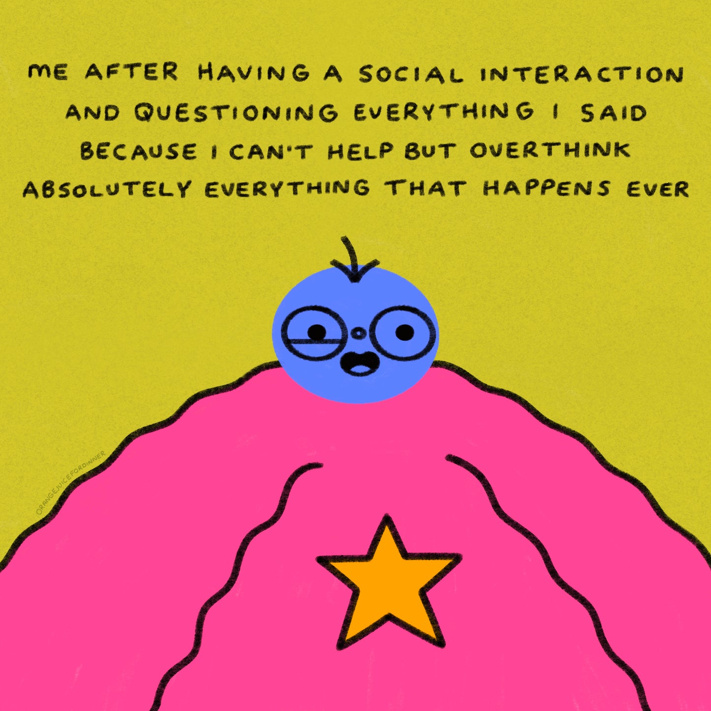 Me After Having A Social Interaction Art Print