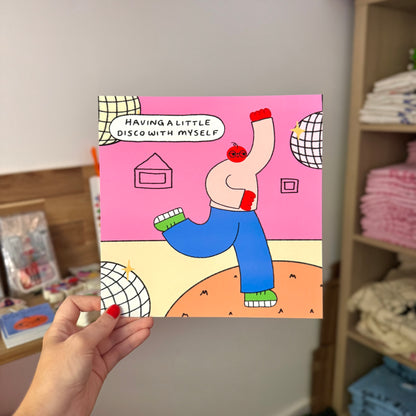 Disco With Myself Art Print