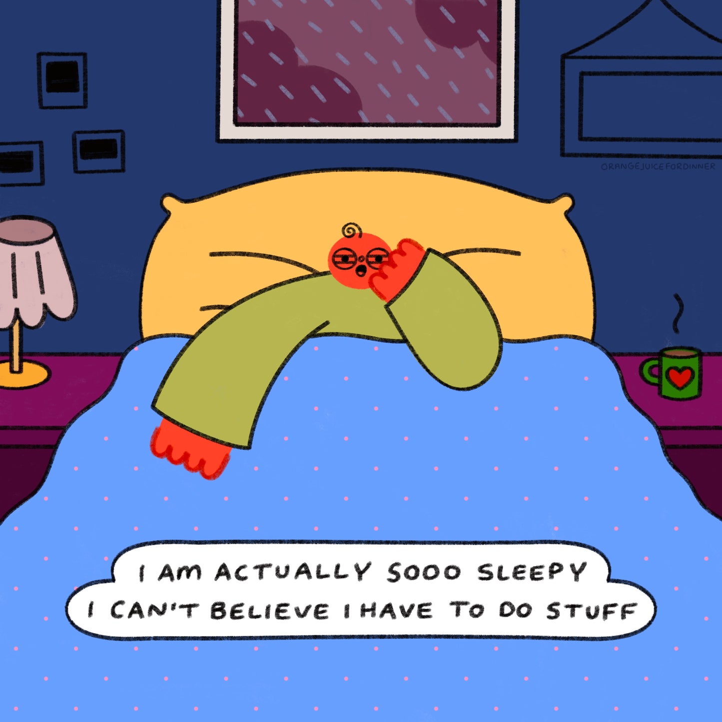 I Am Actually Sooo Sleepy I Can’t Believe I Have To Do Stuff Art Print