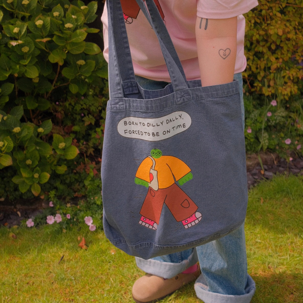 Born To Dilly Dally Forced To Be On Time Tote Bag
