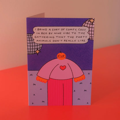 Comfy, Cosy, In Bed By Nine Card