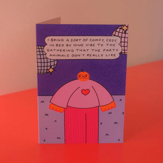 Comfy, Cosy, In Bed By Nine Card