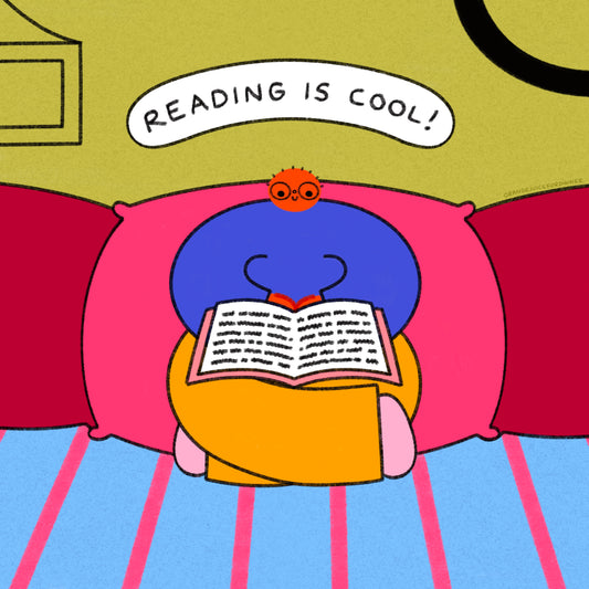 Reading Is Cool Art Print