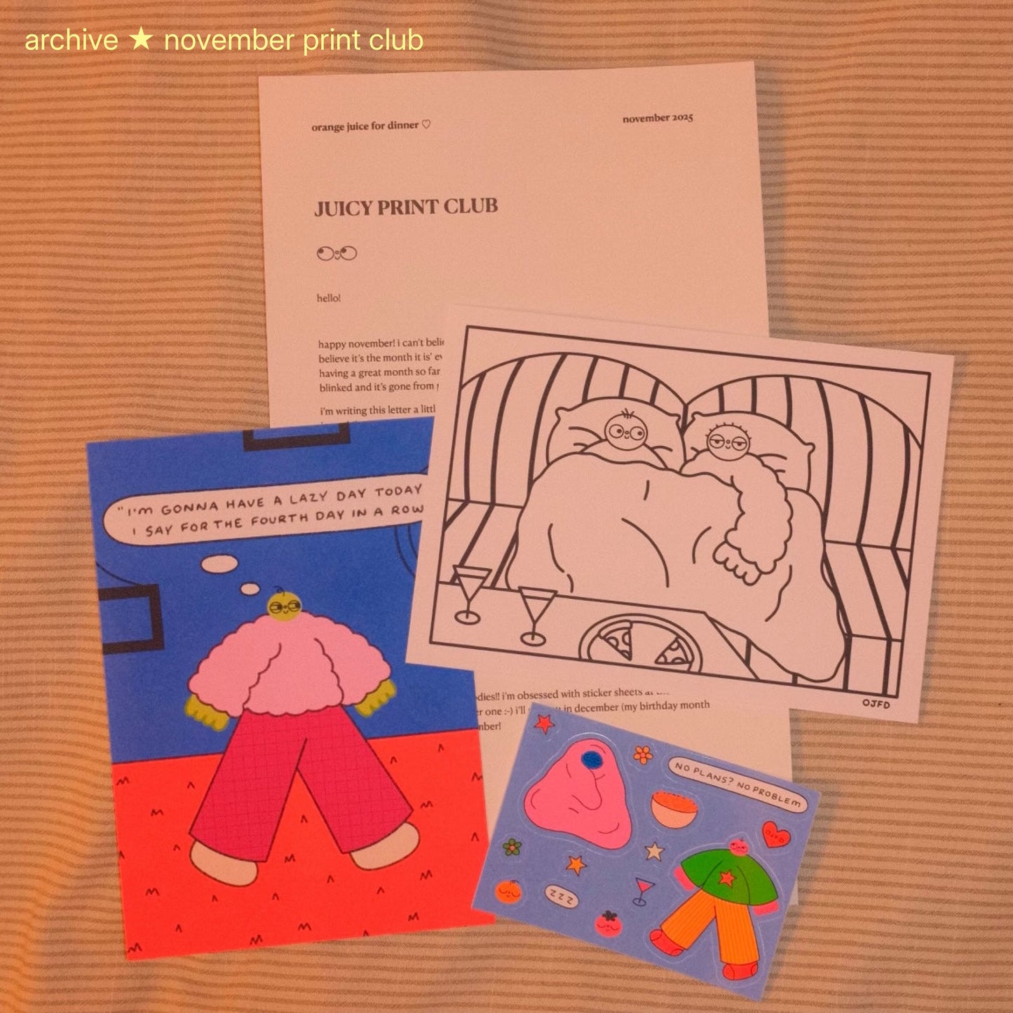 ARCHIVE - November 2025 Print Club