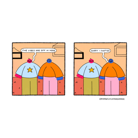 The Vibes Are Off In Here Comic Art Print